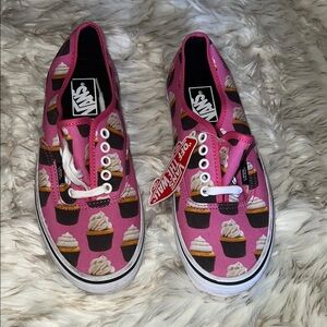 Vans Pink Cupcake Sneakers Sz 9 NWT